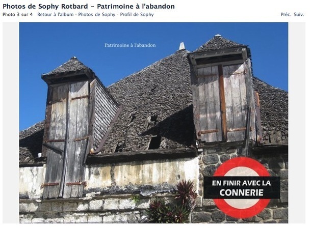 Bâtiment historique à l'abandon sur la place de la Mairie de Saint-Leu - Sophie Rotbard