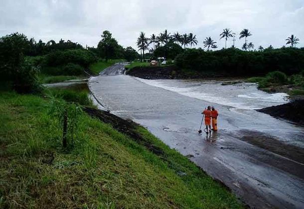 Radier de Sainte Suzanne submergé Radier de Sainte Suzanne submergé