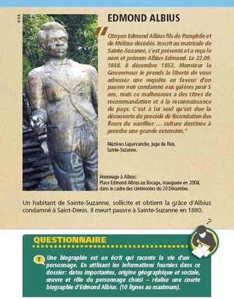 Edmond Albius, une figure emblématique de le commune Edmond Albius, une figure emblématique de le commune