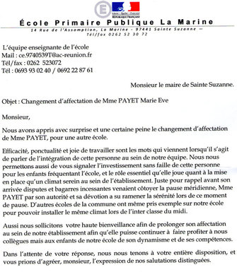Sainte-Suzanne : déplacements de personnels = casse de l'éducation