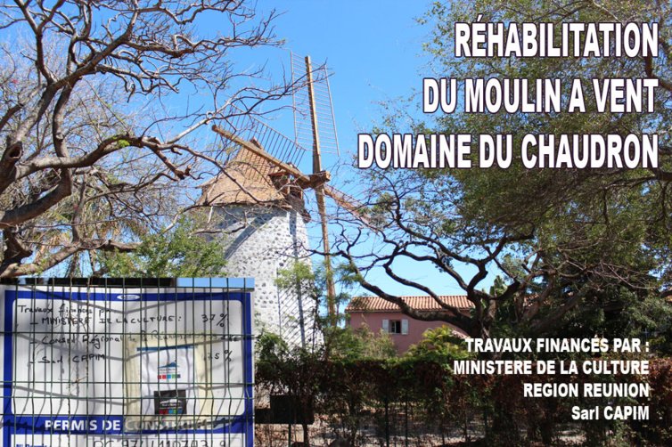Restauration du moulin du domaine du Chaudron - crédit photo S. Lacour