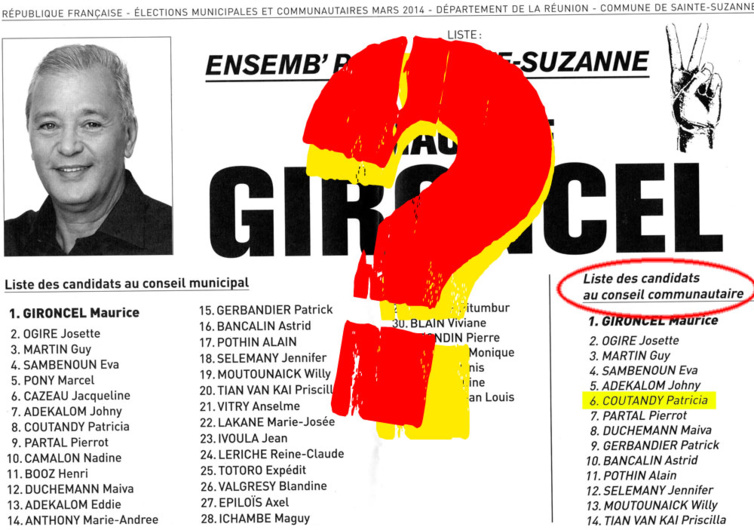 Aline Murin Hoarau : Sainte-Suzanne : Les erreurs de débutant de la liste Gironcel Aline Murin Hoarau : Sainte-Suzanne : Les erreurs de débutant de la liste Gironcel