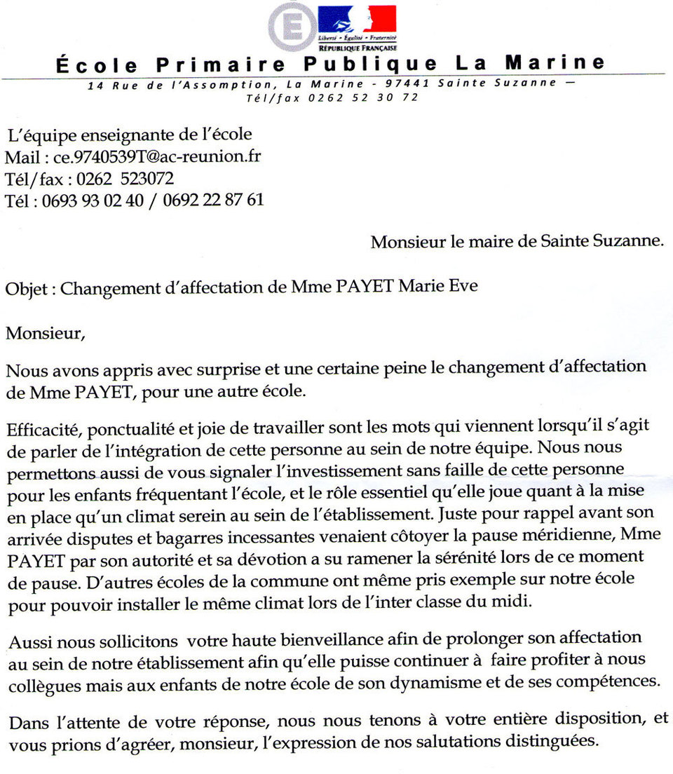 Sainte-Suzanne : déplacements de personnels = casse de l'éducation
