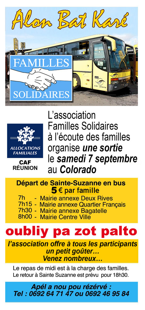 Les familles de Sainte-Suzanne : pique nique au Colorado