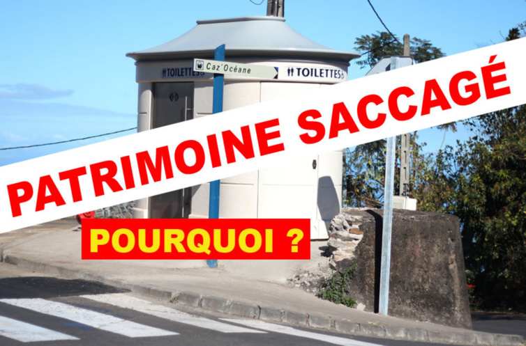 Thierry Robert dans sa commune détruit un lieu patrimonial fort, une citerne pour y installer des toilettes modernes