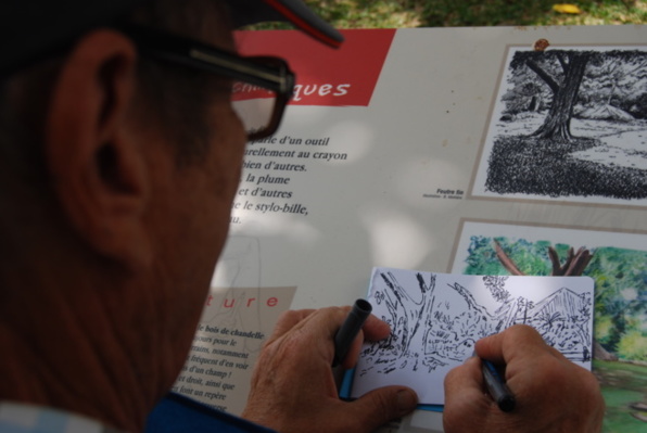 Inauguration panneaux Rando croquis Inauguration panneaux Rando croquis