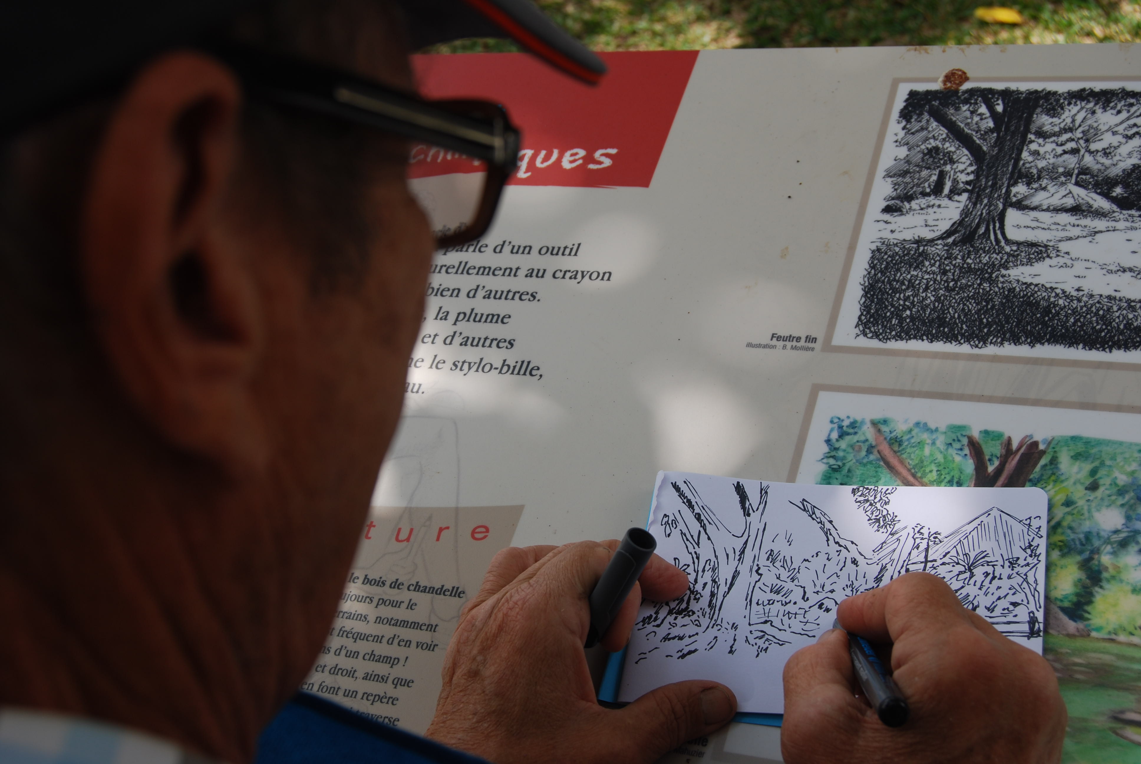 Inauguration panneaux Rando croquis Inauguration panneaux Rando croquis