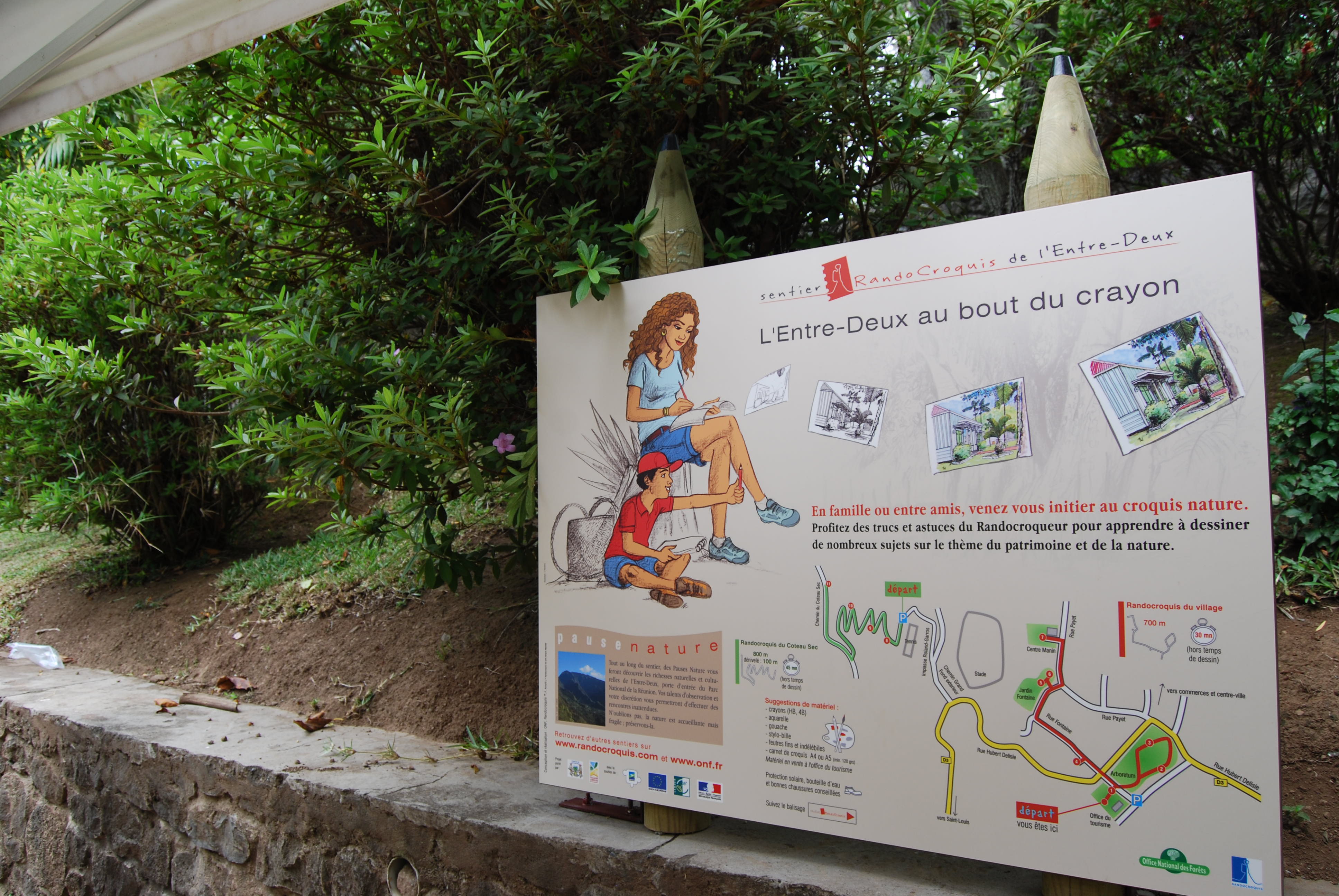 Inauguration panneaux Rando croquis Inauguration panneaux Rando croquis