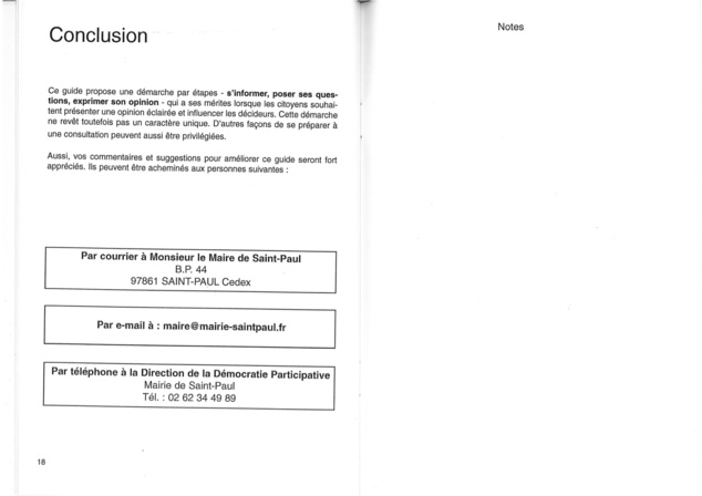 La Participation, une expérience Saint Pauloise .  T4