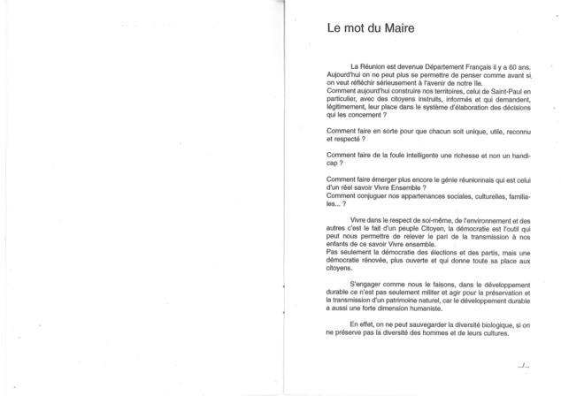La Participation, une expérience Saint Pauloise .  T3