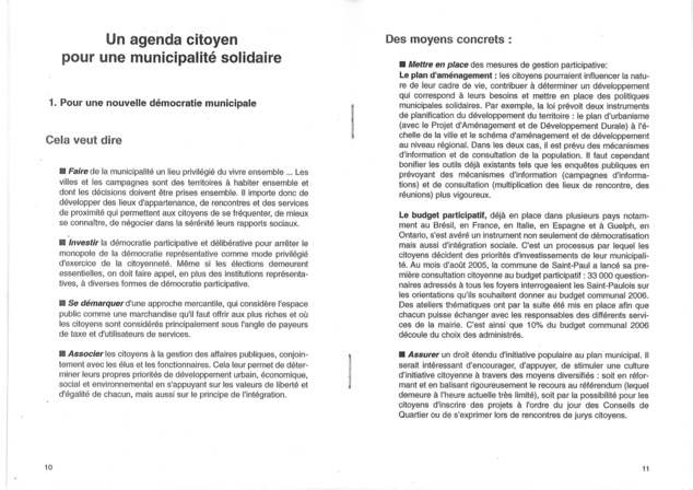 La Participation, une expérience Saint Pauloise . T3 La Participation, une expérience Saint Pauloise . T3