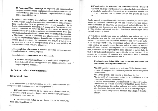 La Participation, une expérience Saint Pauloise .  T3