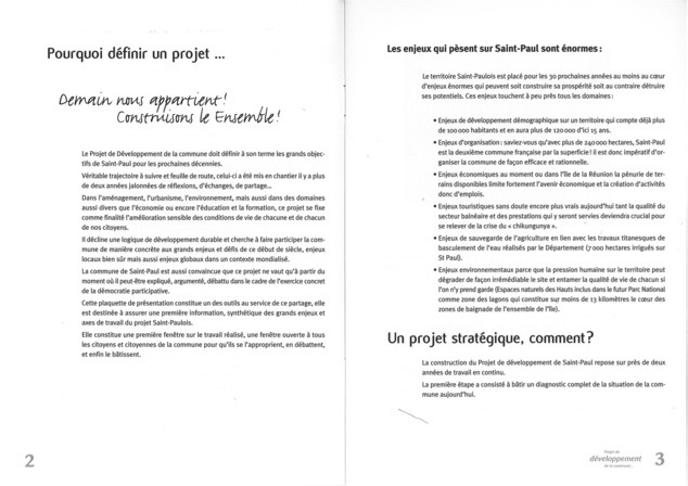 La Participation, une expérience Saint Pauloise .  T2