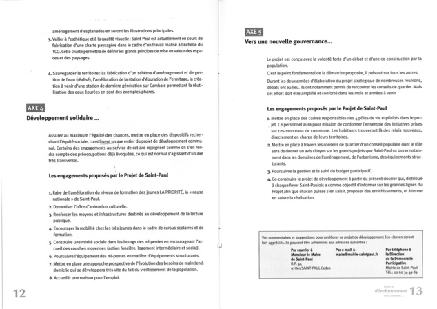 La Participation, une expérience Saint Pauloise .  T2