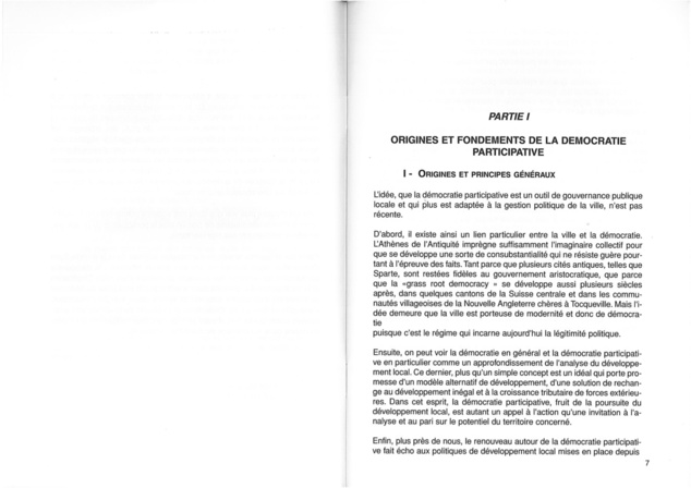 La Participation, une expérience Saint Pauloise .  T1