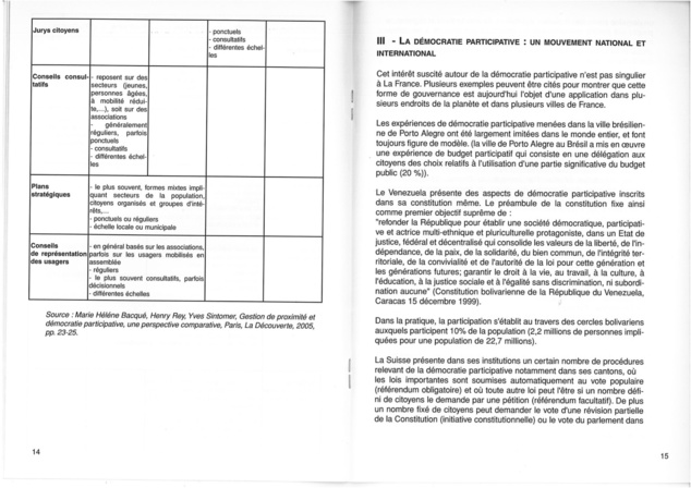 La Participation, une expérience Saint Pauloise .  T1