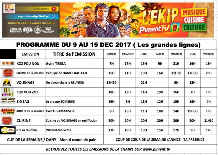 9 AU 15 DECEMBRE 9 AU 15 DECEMBRE