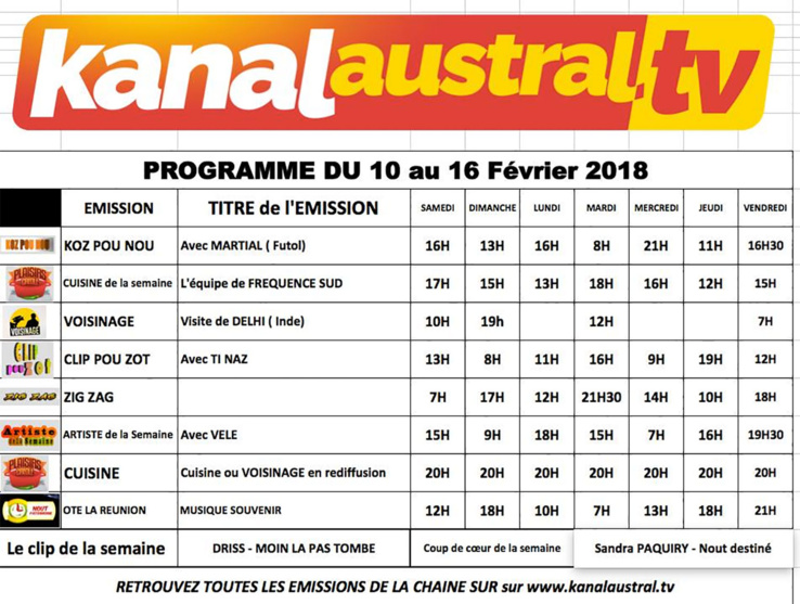 10 au 16 FEVRIER 2018 10 au 16 FEVRIER 2018