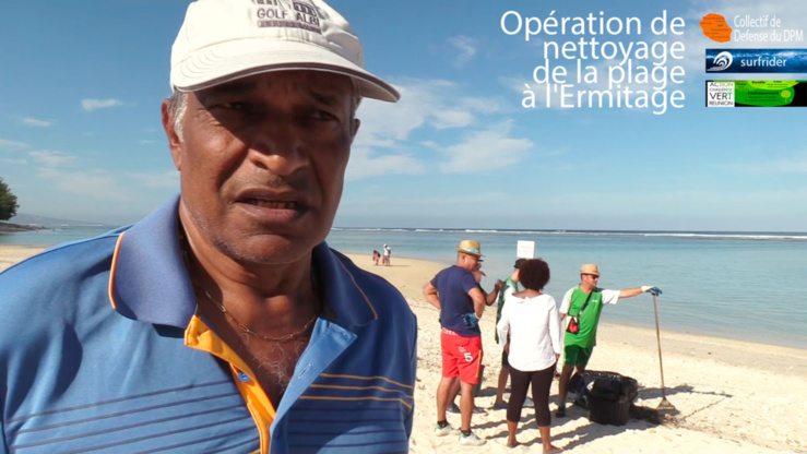 Opération de conscientisation sur la plage