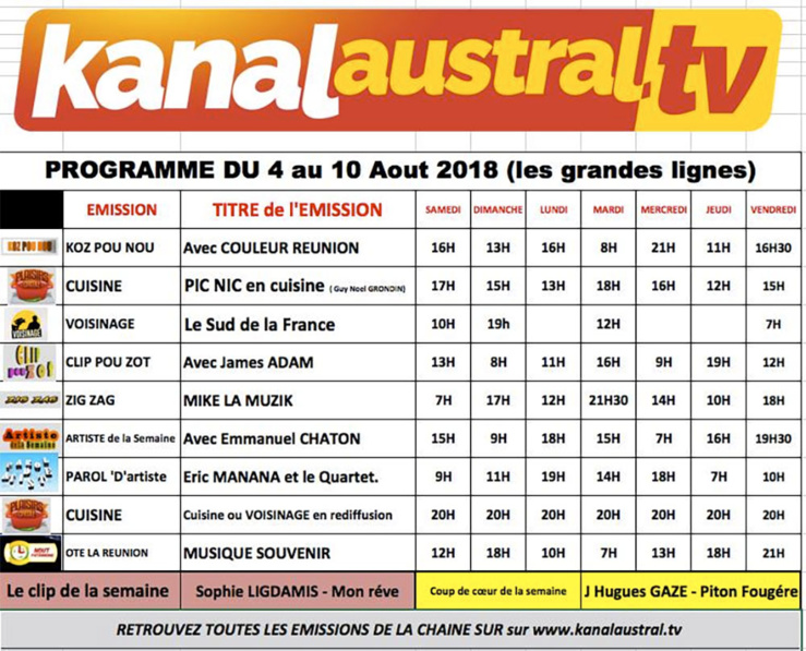 À LA TÉLÉ À LA TÉLÉ