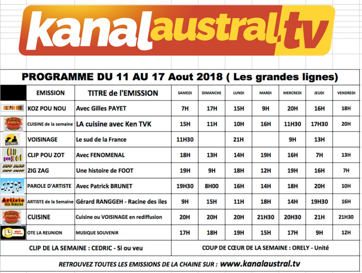 À LA TÉLÉ À LA TÉLÉ