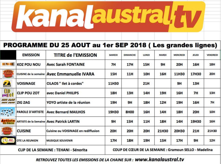 À LA TÉLÉ À LA TÉLÉ