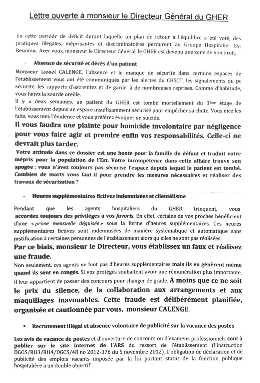 Du rififi au GHER Du rififi au GHER