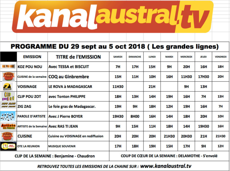 À LA TÉLÉ À LA TÉLÉ