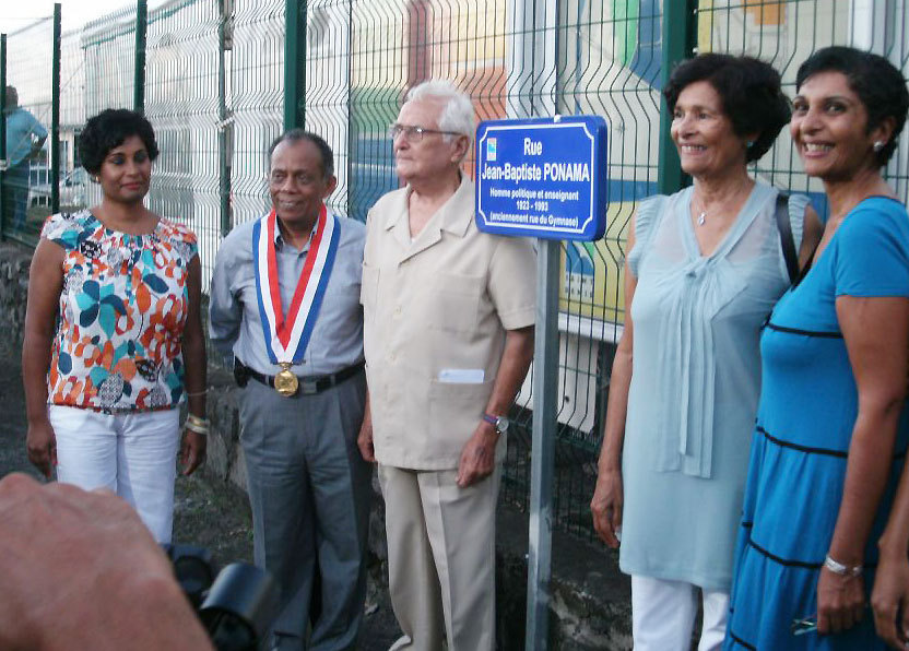 "Un grand Réunionnais : Jean-Baptiste Ponama", l'hommage de la ville de St-Denis et de Jean-Claude Barret