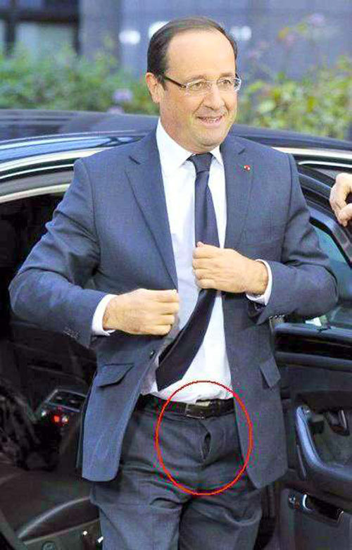 François Hollande "moucaté"