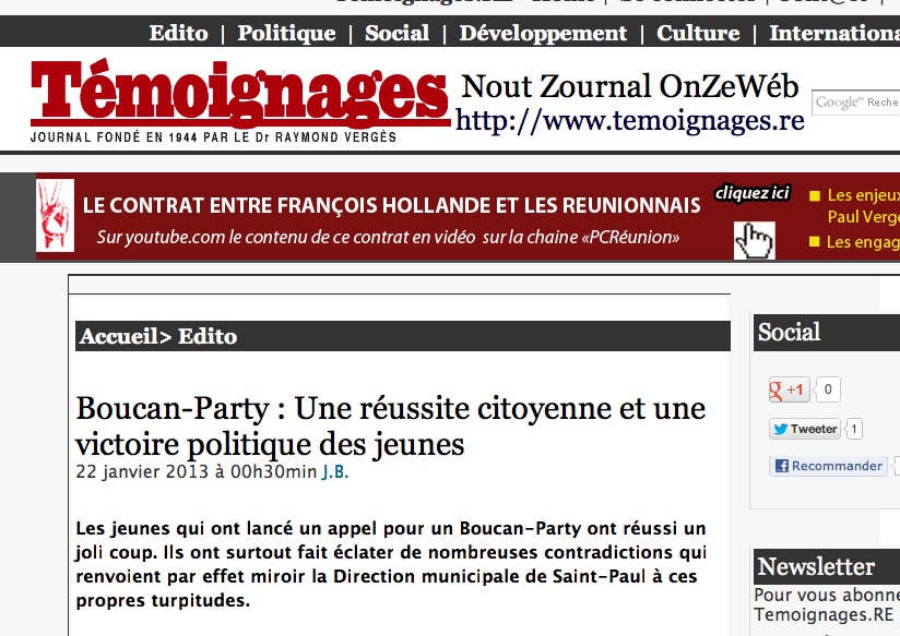 L'Art de la récup à "Témoignages"