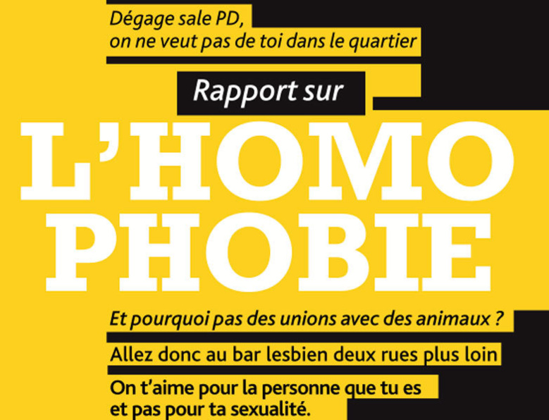 Trois à six fois plus de témoignages d'homophobie