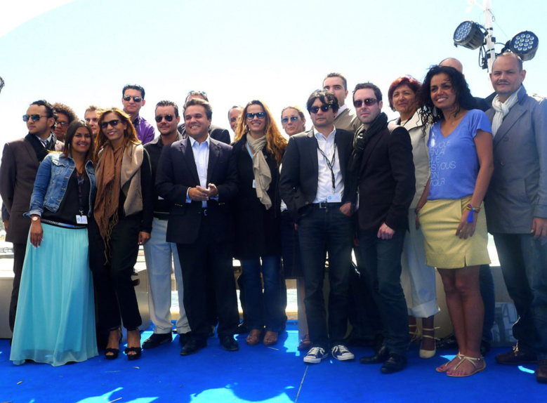 Didier Robert rencontre les partenaires de la Cité du cinéma 