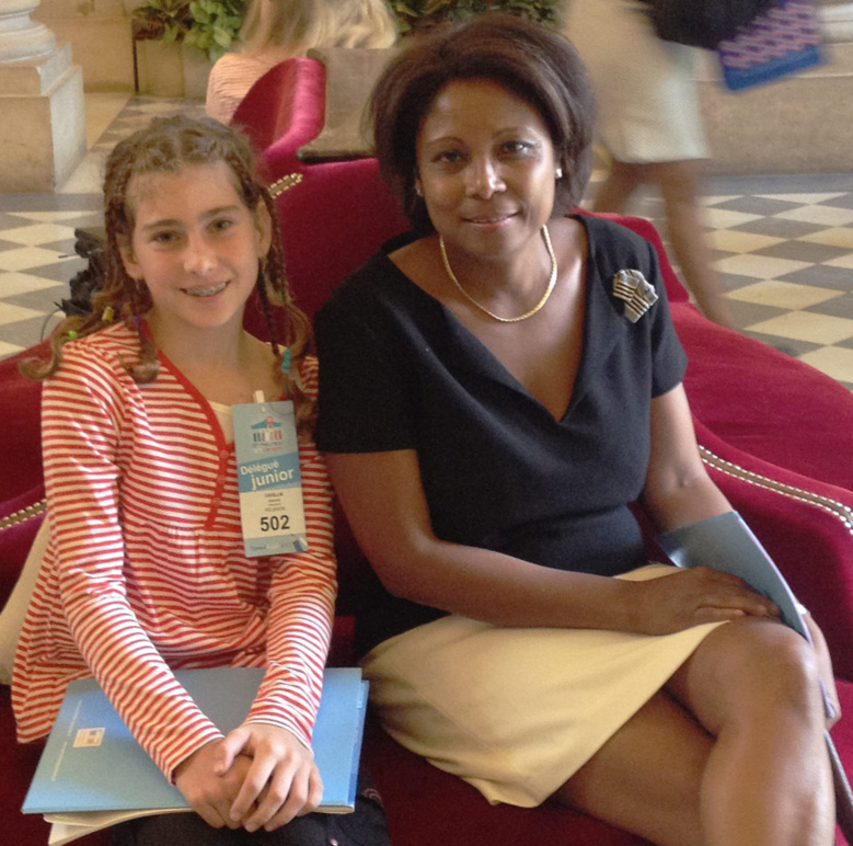 "Jeanne de l’école des Badamiers du Moufia 2 à l'Assemblée nationale"