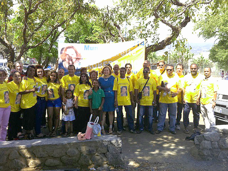 Municipales 2014 : Margareth Robert-Mucy au Chaudron et aux Camélias