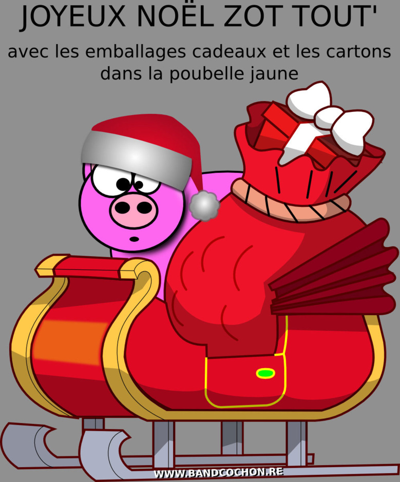 Bandcochon souhaite Joyeux Noël à tous les Réunionnais