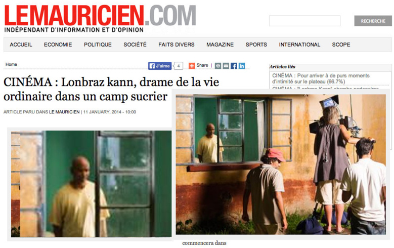 CINÉMA : Lonbraz kann, drame de la vie ordinaire dans un camp sucrier CINÉMA : Lonbraz kann, drame de la vie ordinaire dans un camp sucrier