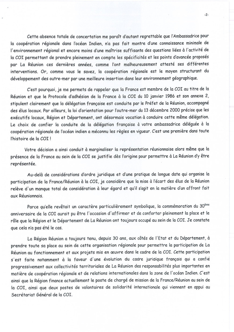 Didier ROBERT : Le 30ème anniversaire des ACCORDS de Victoria sonne pour le peuple Réunionnais comme un retour aux temps anciens