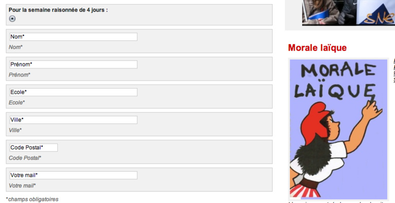 Education : Pétition pour la semaine raisonnée de quatre jours Education : Pétition pour la semaine raisonnée de quatre jours