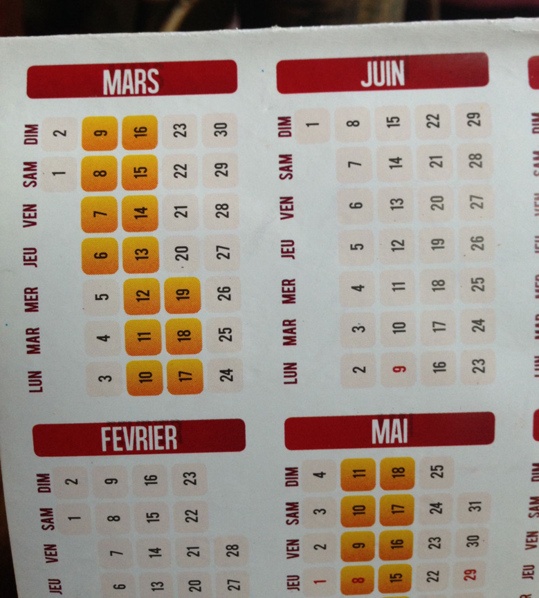 Daniel Alamélou : le calendrier à trou