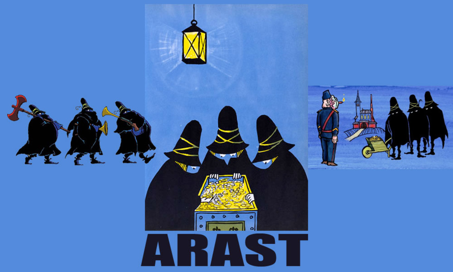 Détournement de l'illustration de : Les Trois Brigands - Tomi Ungerer Détournement de l'illustration de : Les Trois Brigands - Tomi Ungerer