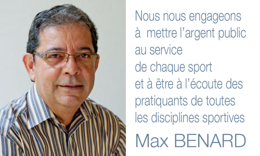 Max Bénard à Philippe De Cotte, Président du Comité Réunionnais de Promotion du Vélo