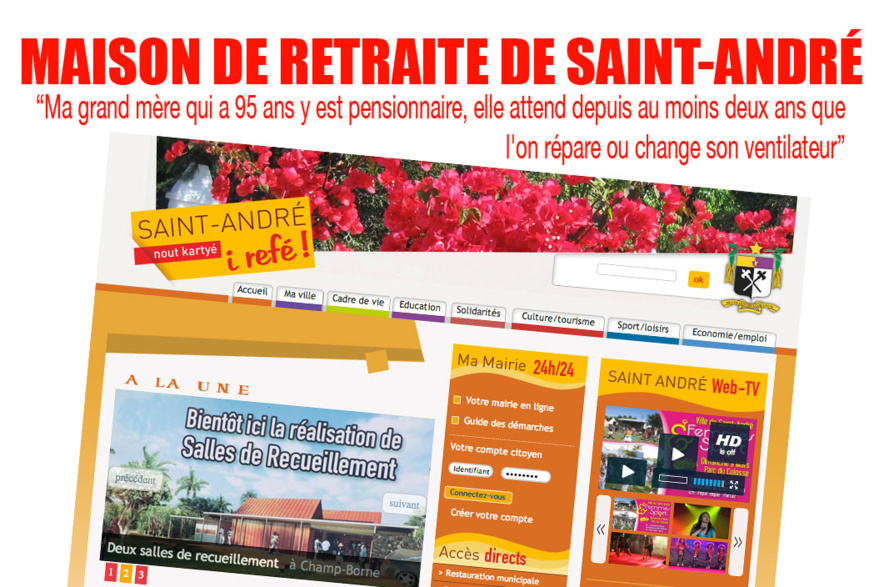 Saint-André : Les pensionnaires de la maison de retraite subissent le manque d'intérêt de la mairie Saint-André : Les pensionnaires de la maison de retraite subissent le manque d'intérêt de la mairie