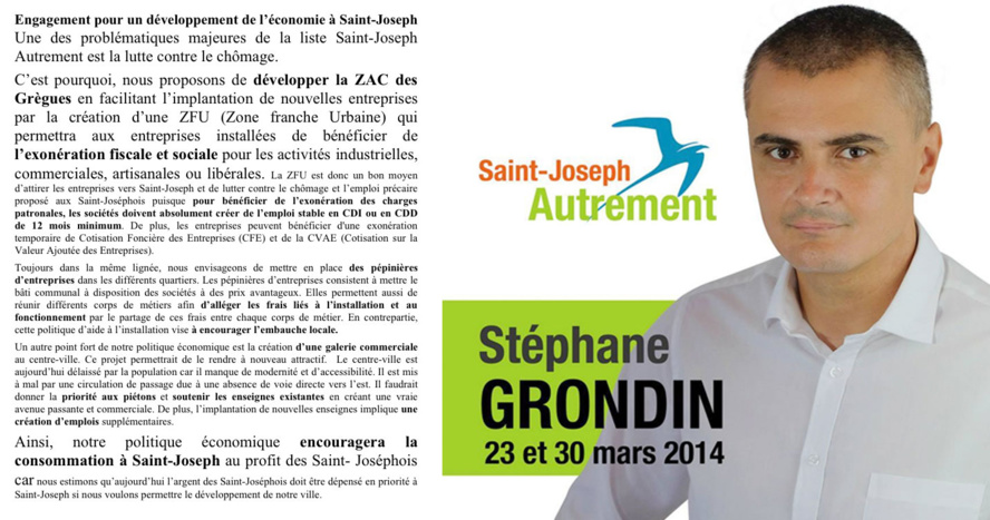 Développement économique avec Saint-Joseph Autrement Développement économique avec Saint-Joseph Autrement