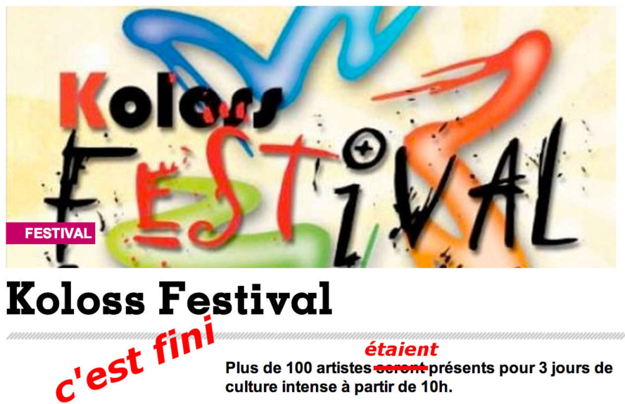 Koloss’ Festival : Un manque d’ambition culturelle pour l’Est Koloss’ Festival : Un manque d’ambition culturelle pour l’Est