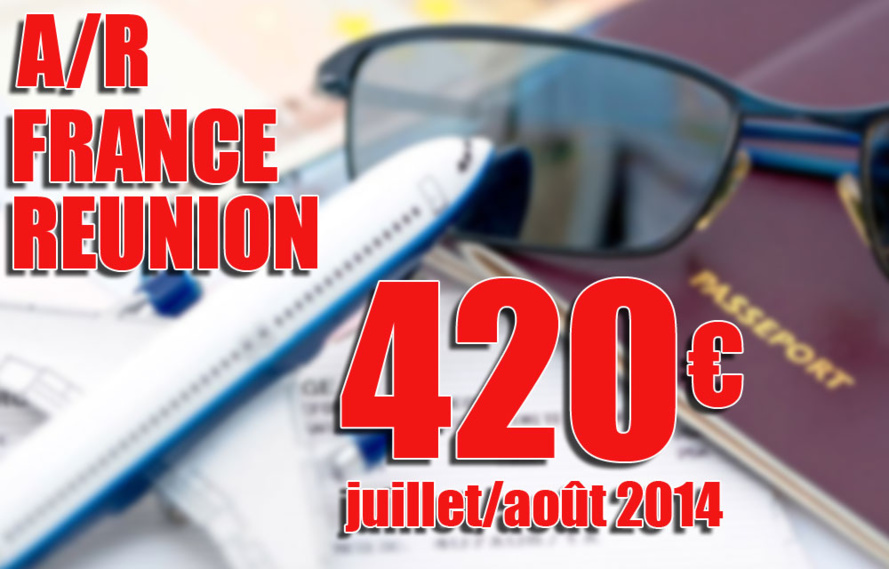 La Coop-Solidaire a trouvé un billet A/R France-Réunion pour 420 euros en juillet La Coop-Solidaire a trouvé un billet A/R France-Réunion pour 420 euros en juillet