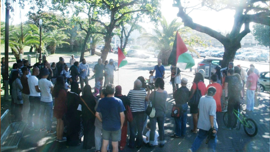 UNE SAINE ET SINCERE  MANIF DE SOLIDARITE AVEC LE PEUPLE PALESTINIEN EN LUTTE