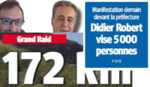 Didier la Sardine en tête de la manif demain devant la préfecture !.. On arrête pas le progrès, après la voiture, le bureau, on vient d'inventer la banderolle climatisée !