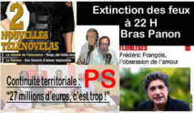 Couvre feu à Bras-Oui à 22 h. Météo pour les Florilèges :Frédéric FRANCOIS: " Ca mouille de moins en moins à  mes concerts !". Deux nouvelles Télénovella sur  RFO, la culture avance sur le service public !