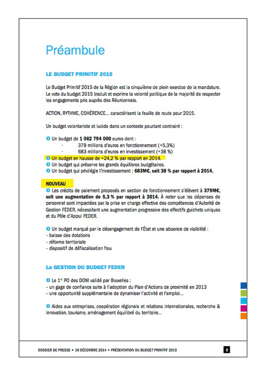 Région : Un Budget au service des ambitions de La Réunion